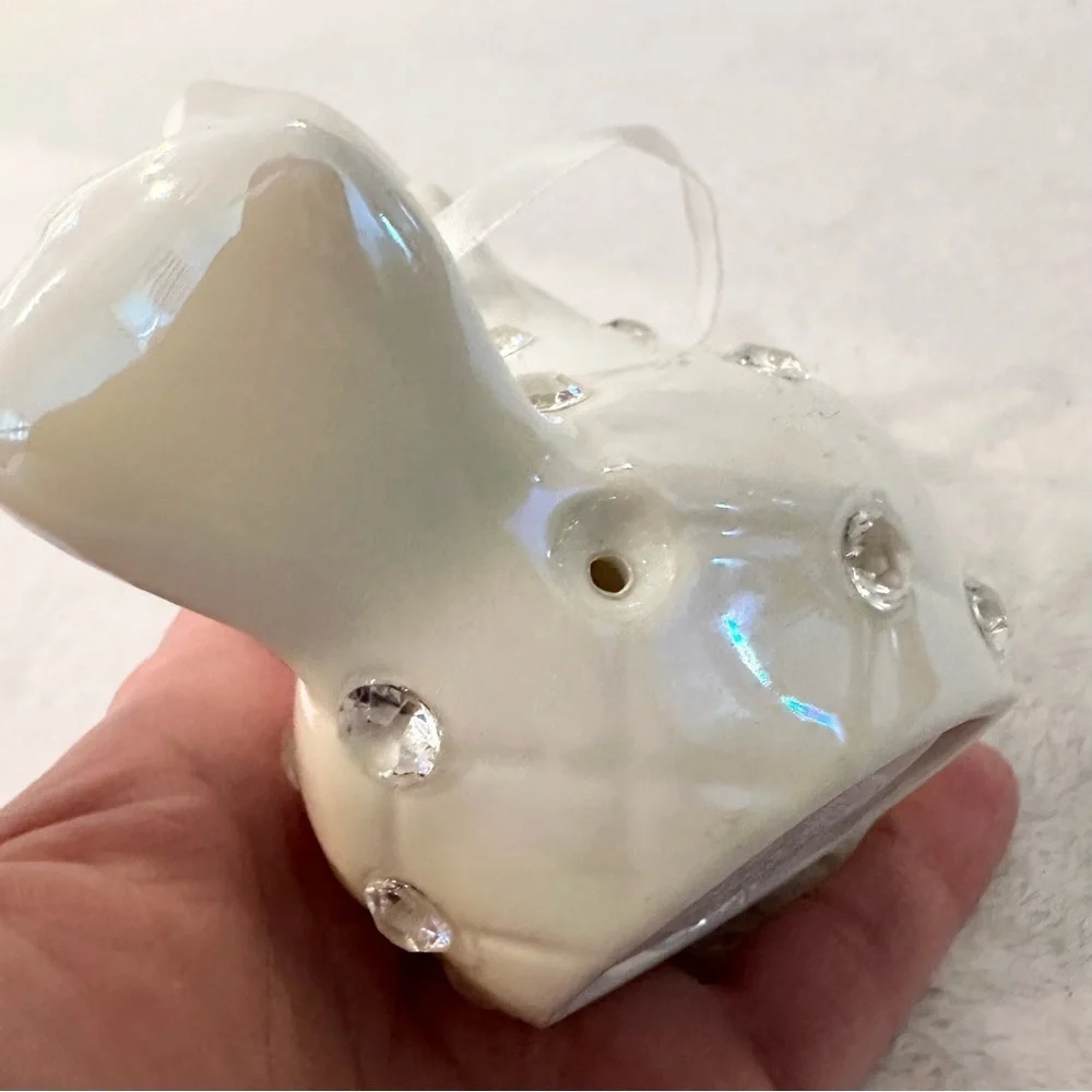 Color Morphing or White Light Up Porcelain Cardinal Ornament Valerie Parr Hill